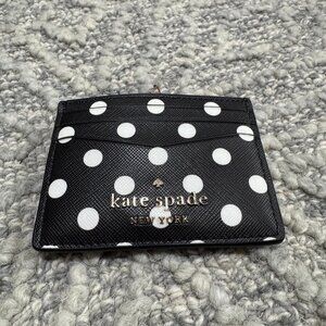 Kate spade card case polka dot